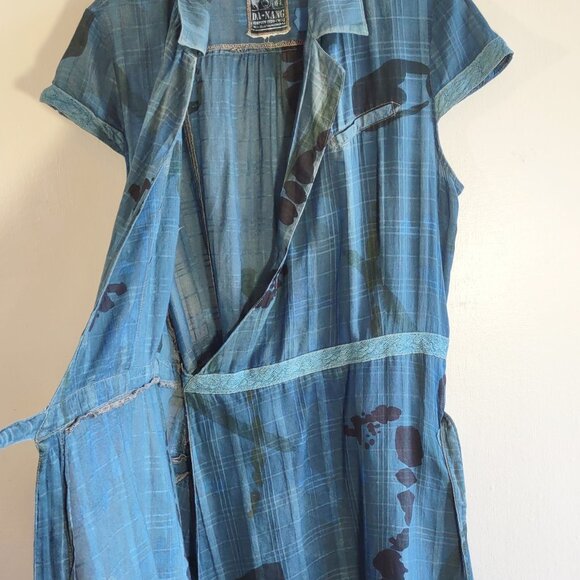 Da-Nang Surplus IndoChine Originale Cargo Wrap Dress Lace Dainty Feminine Medium - Picture 6 of 10